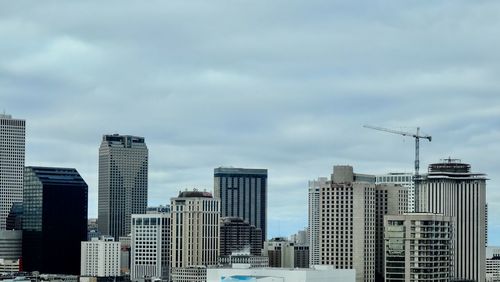 New orleans skyline dreary winter