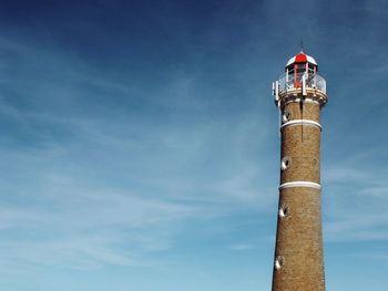 Low angle view of lighthouse