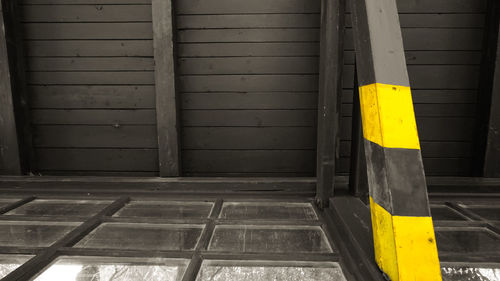 Close-up of yellow umbrella