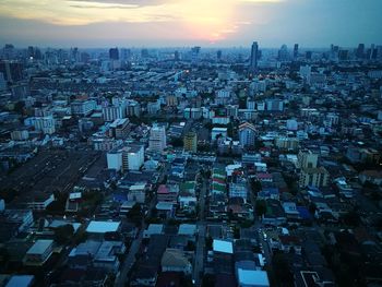 Aerial view of city