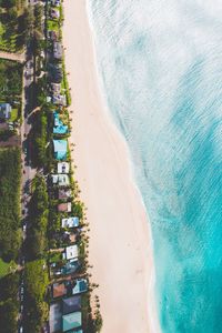 Aerial view of beach