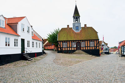 Old half timbered house in ebeltoft denmark