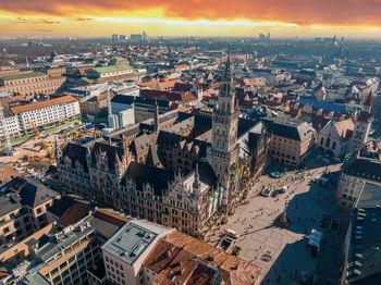 Munich aerial panoramic architecture, bavaria, germany. beautiful germany