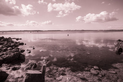 Scenic view of sea against sky