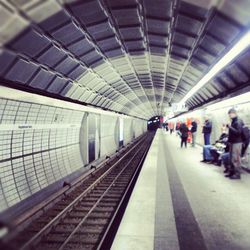 Railroad station platform