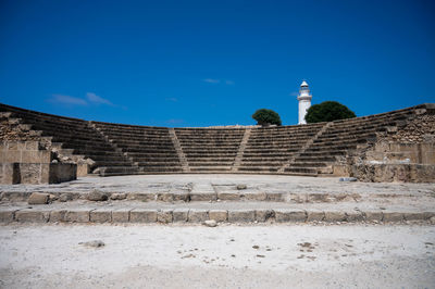 Archaeological site of nea paphos, cyprus.
lighthouse and theater