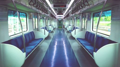 Empty benches in the dark