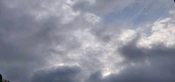 Low angle view of storm clouds in sky