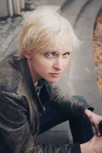 Portrait of boy looking at camera