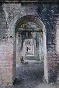 Archway of old building