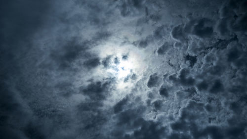 Low angle view of clouds in sky