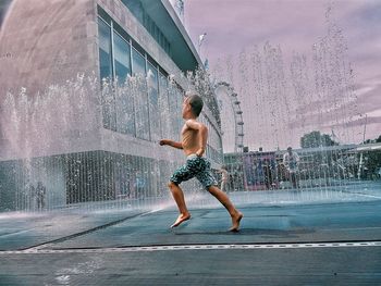 Woman in water