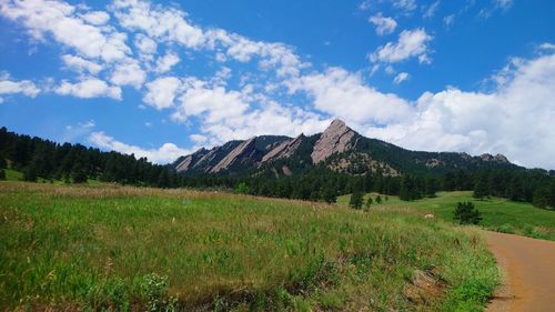 Scenic view of landscape against sky