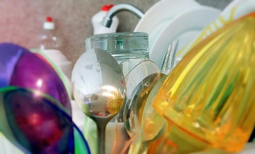 Close-up of object on table