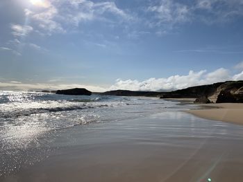 Scenic view of sea against sky