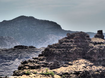 Scenic view of mountain against sky