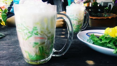 Close-up of drink on table