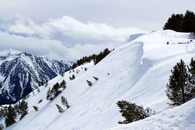 Slopes of ax les thermes pyrenees