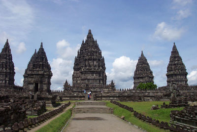 Panoramic view of historic building against sky