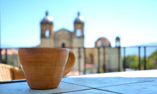 Sunny and beautiful day in downtown oaxaca, mexico