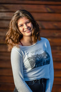Portrait of a smiling young woman