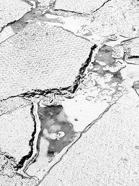 Full frame shot of cracked