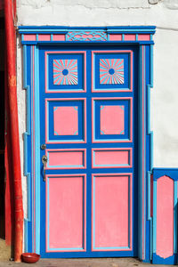 Close-up of closed door