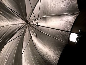 Low angle view of colorful umbrella