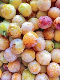 Full frame shot of fruits for sale at market stall