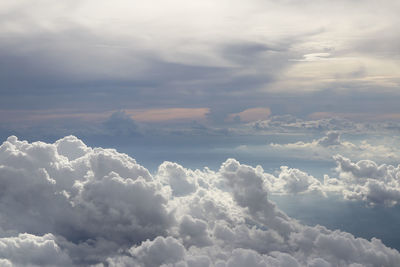 Low angle view of clouds in sky