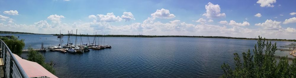 Panoramic view of sea against sky