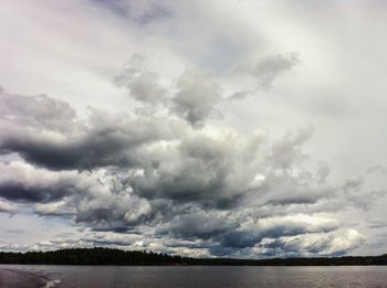 Cloudy sky over sea