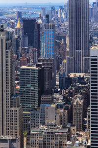 High angle view of cityscape