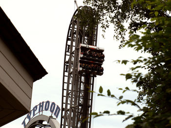 Low angle view of built structure against sky