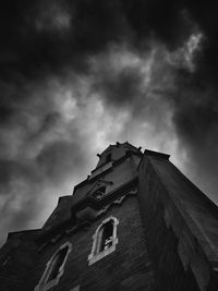 Low angle view of building against sky