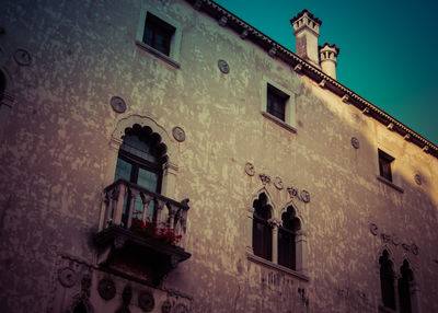 Low angle view of apartment building
