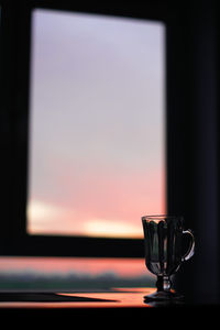 Close-up of coffee cup on table