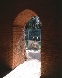 Entrance of historic building