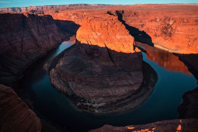 Rock formations in a canyon