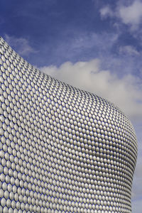 Low angle view of modern building against sky