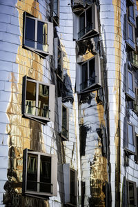 Low angle view of buildings in city