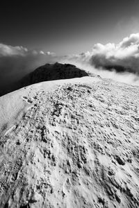 Low angle view of mountain against sky