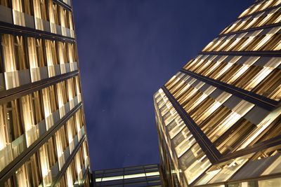 Low angle view of modern building against sky