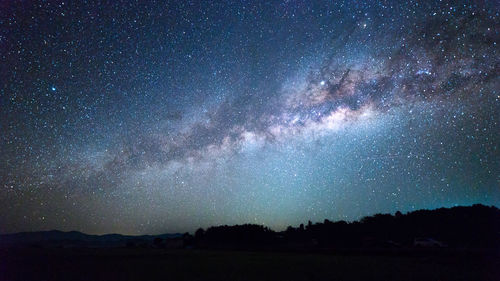 Scenic view of sky at night