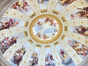 Low angle view of ceiling