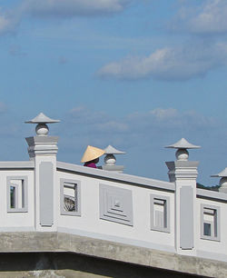Low angle view of built structure against the sky
