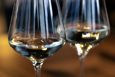 Close-up of wine glass