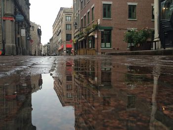 Reflection of buildings in canal