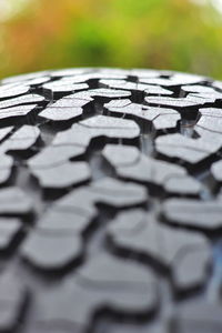 Close-up of tire