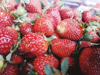 Full frame shot of strawberries